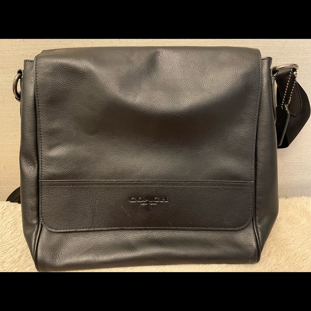 Coach two way leather bag
